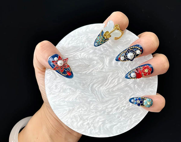 Imperial Blossom Fantasy Nails