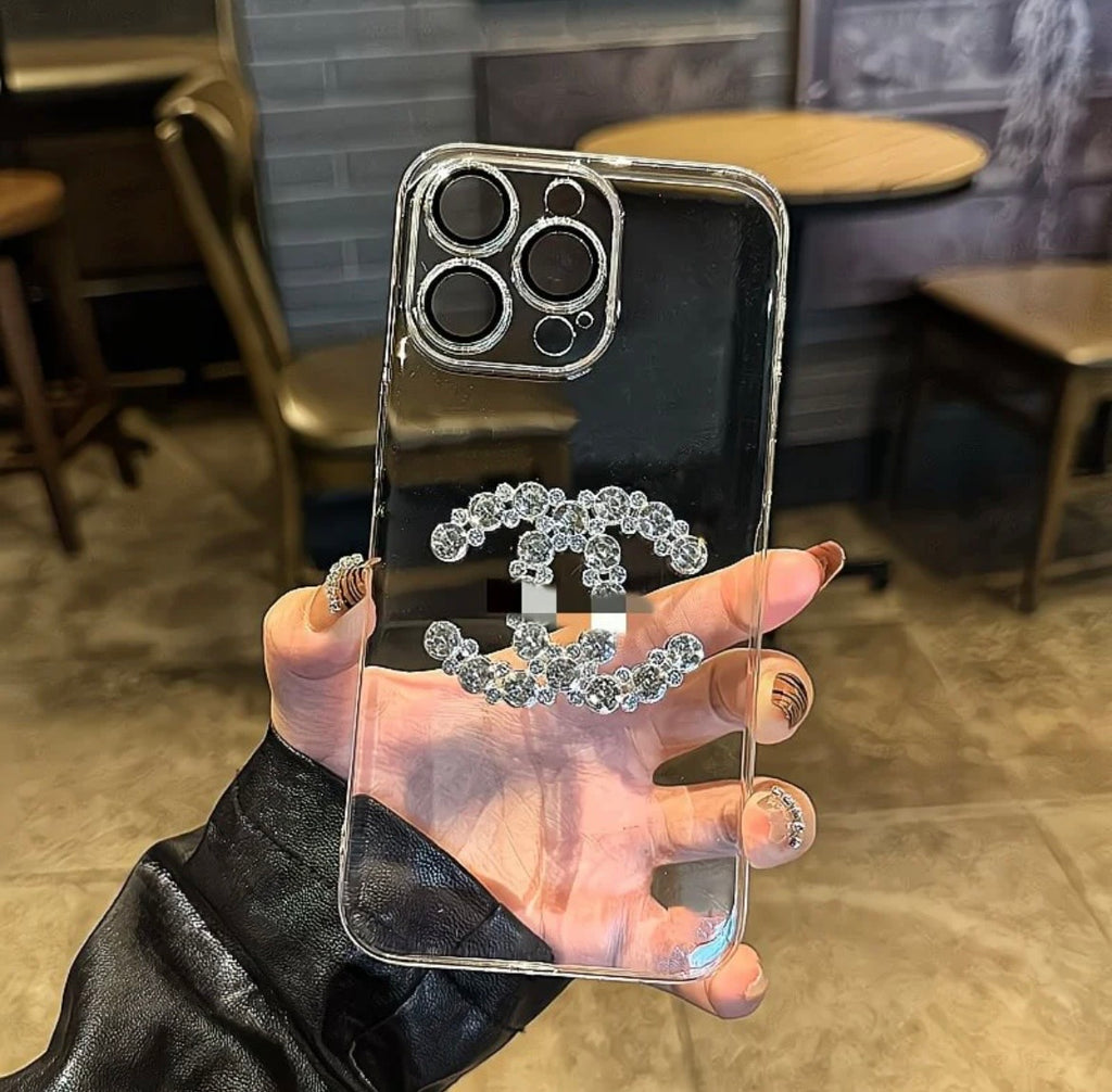 Luxury Crystal Double C Clear Case
