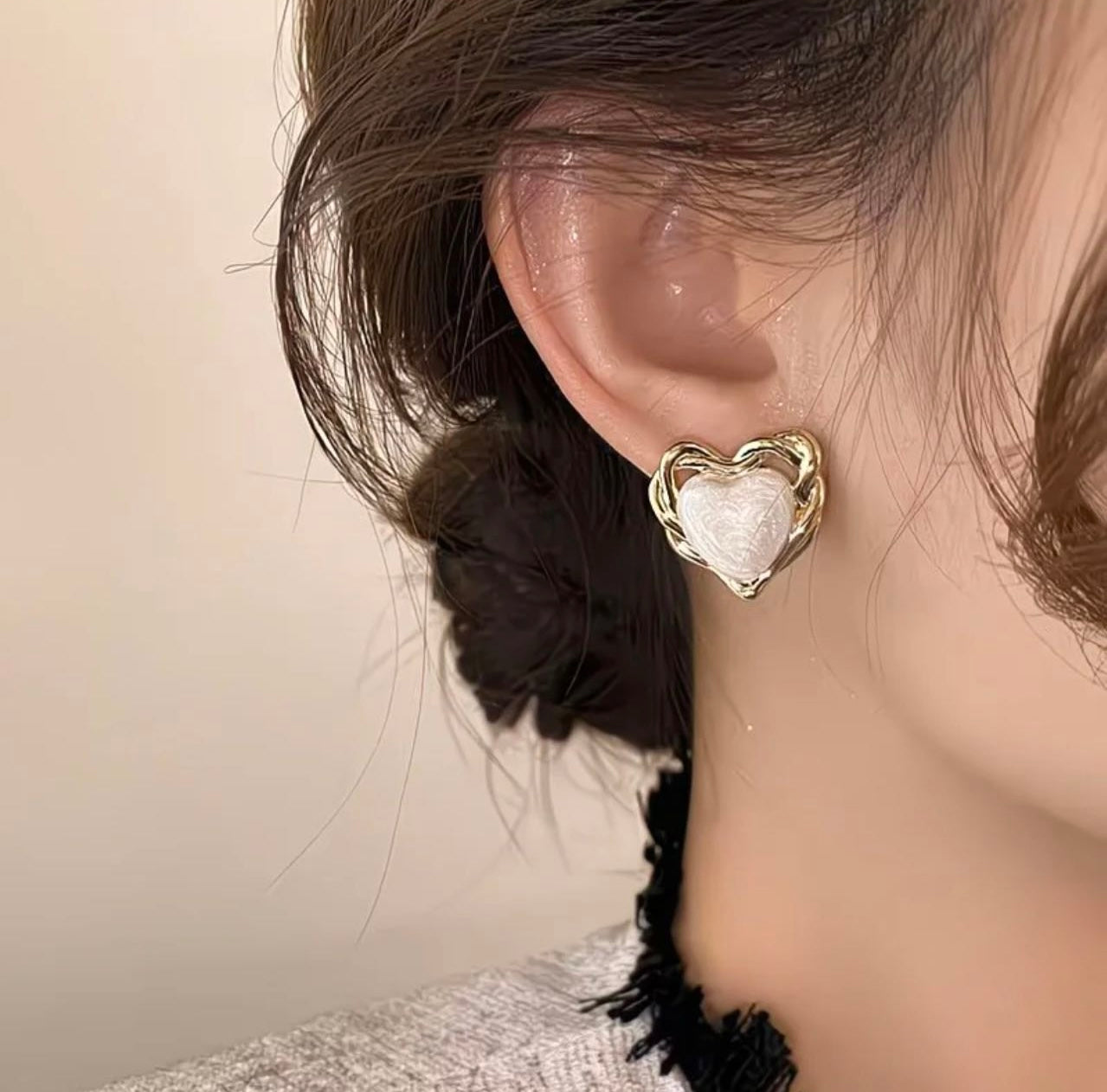 Elegant Pearl & Gold Crystal Earring Set – 6 Pairs Luxury Collection