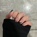 Nude Black Leopard French Tip Press-On Nails 🖤🐆