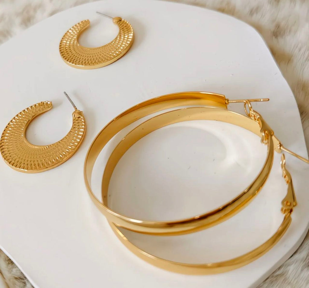 Baoylam Gold-Tone Earring Set