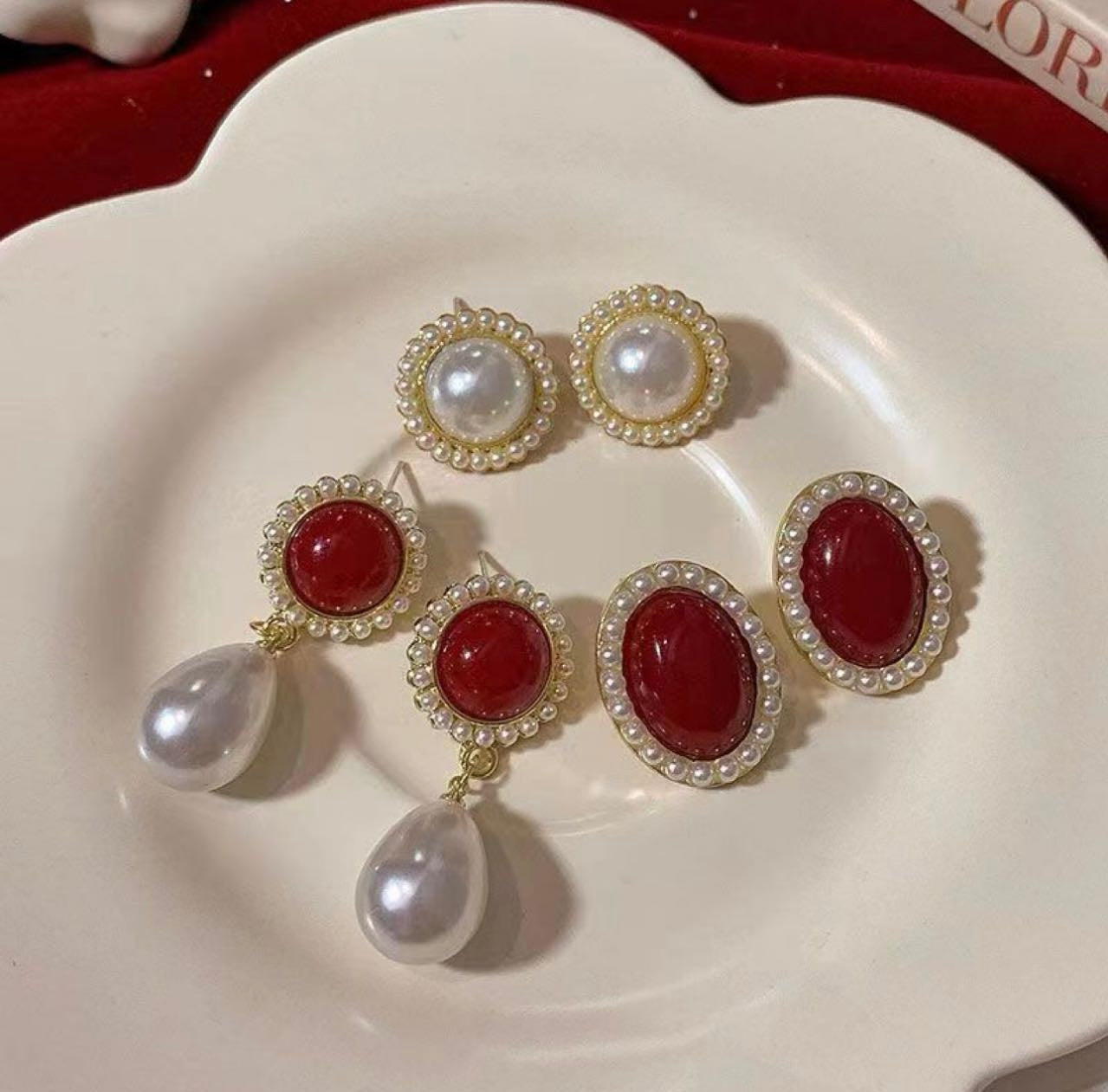 Royal Pearl & Ruby Glam Collection