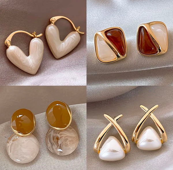 Golden Harmony Earring Collection