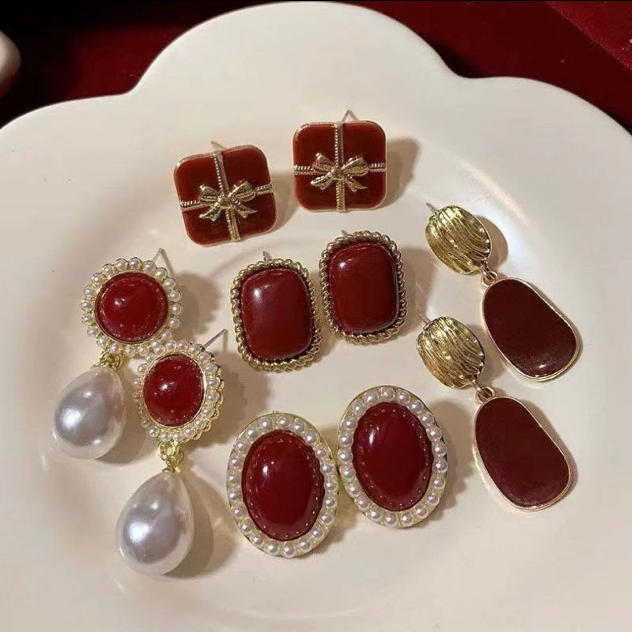 Royal Pearl & Ruby Glam Collection
