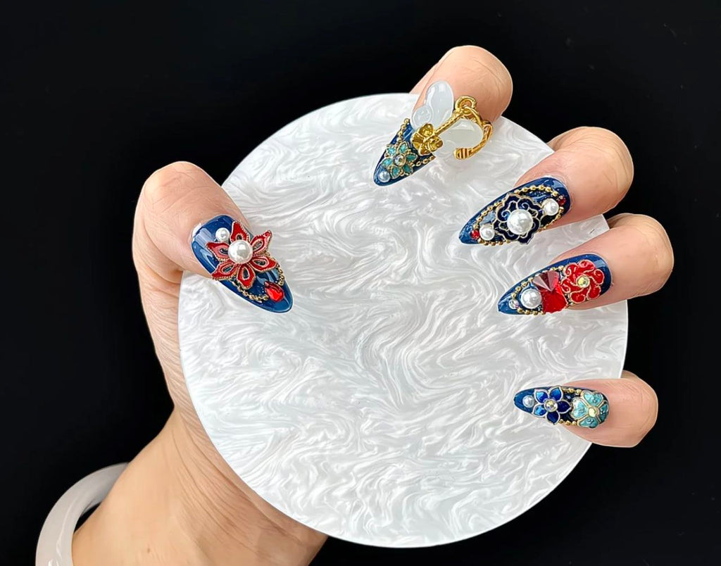 Imperial Blossom Fantasy Nails