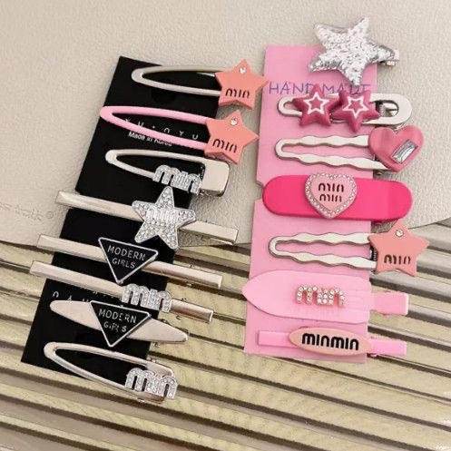 Trendy Multi-Style Hair Clips & Barrettes Set