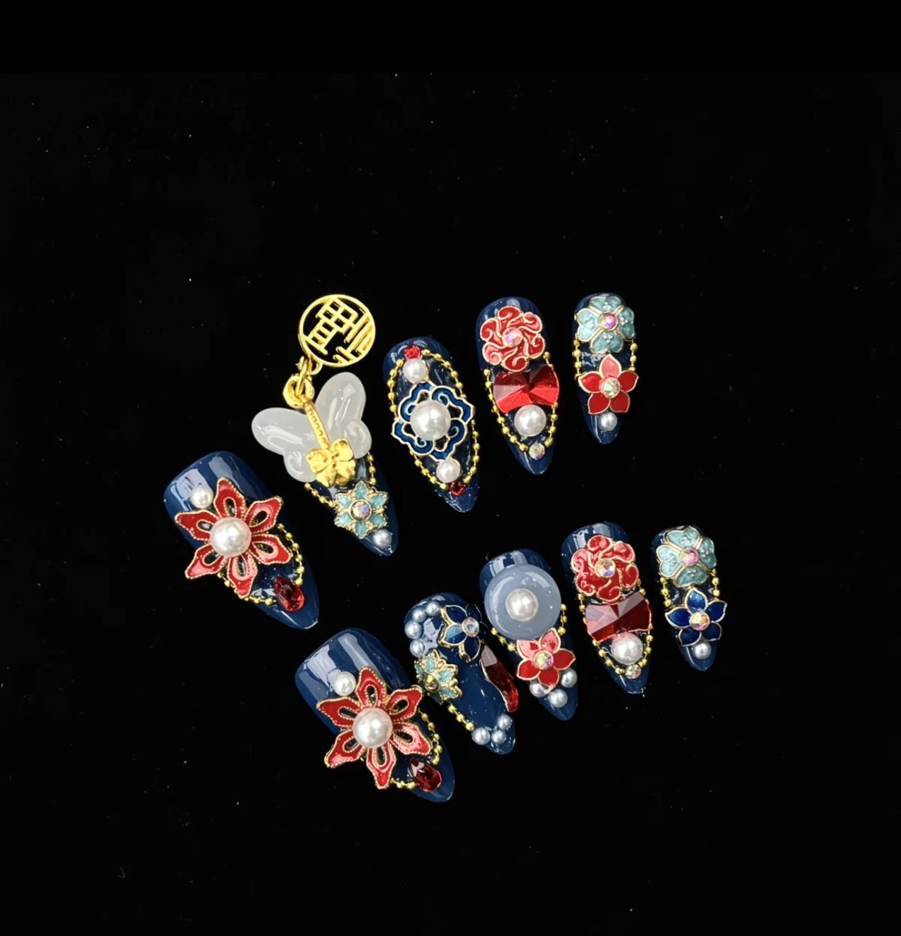 Imperial Blossom Fantasy Nails