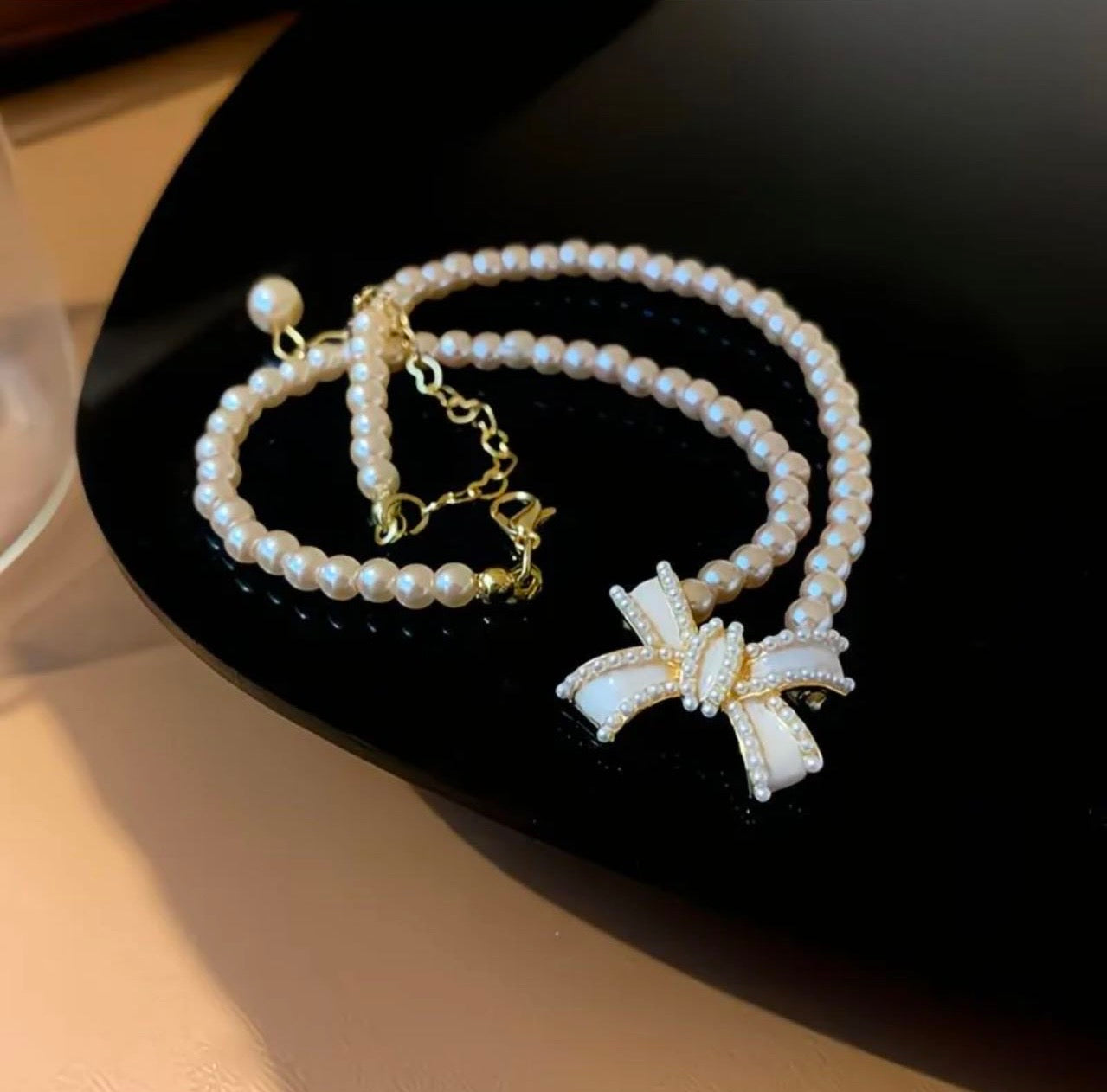 Pearl Bow Grace Set