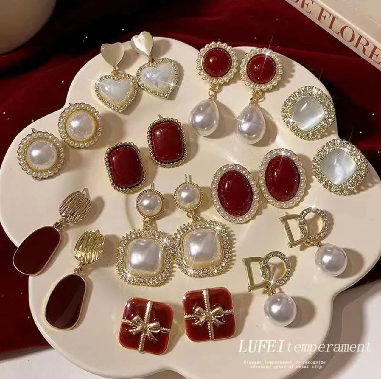Royal Pearl & Ruby Glam Collection