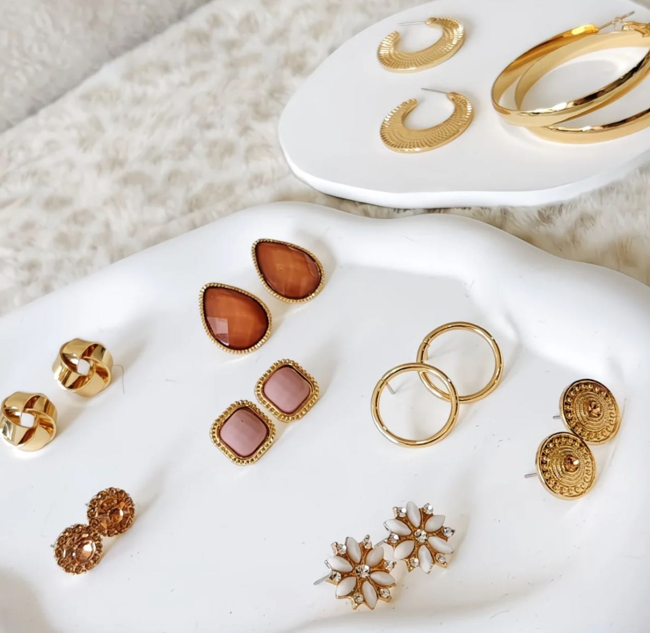 Baoylam Gold-Tone Earring Set