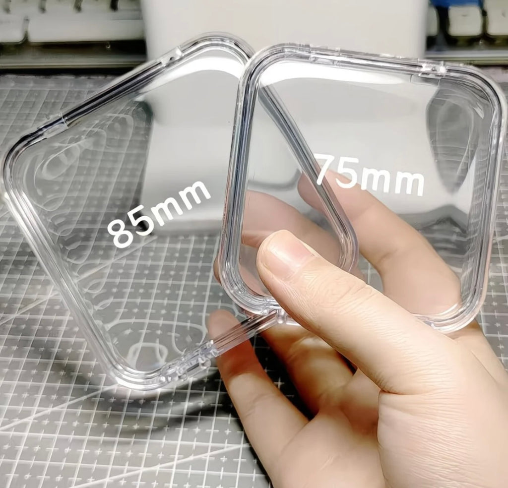 علبة تخزين أظافر شفافة