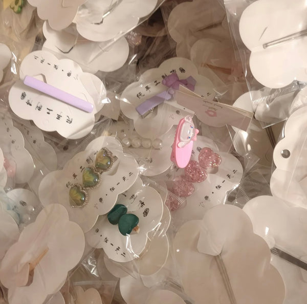 Cute Beaded Hair Clip Mix Set